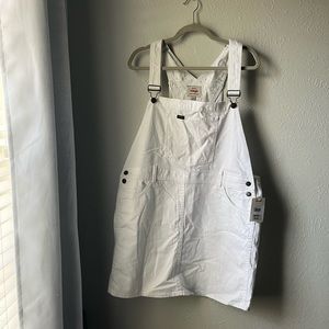 White wrangler overall dress size large